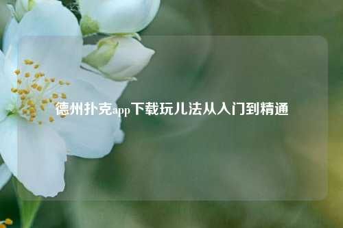德州扑克app下载玩儿法从入门到精通