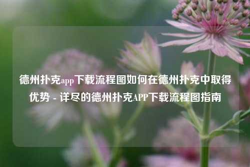 德州扑克app下载流程图如何在德州扑克中取得优势 - 详尽的德州扑克APP下载流程图指南