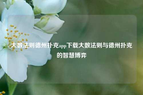 大数法则德州扑克app下载大数法则与德州扑克的智慧博弈