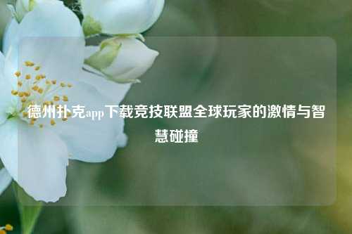 德州扑克app下载竞技联盟全球玩家的激情与智慧碰撞