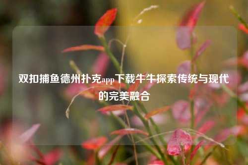 双扣捕鱼德州扑克app下载牛牛探索传统与现代的完美融合
