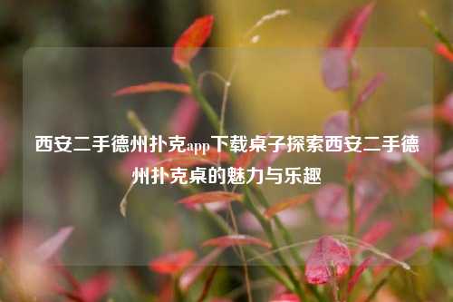 西安二手德州扑克app下载桌子探索西安二手德州扑克桌的魅力与乐趣