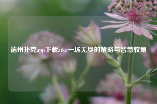 德州扑克app下载aiko一场无尽的策略与智慧较量