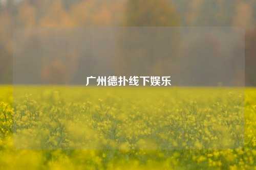 广州德扑线下娱乐