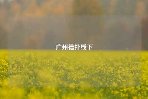 广州德扑线下