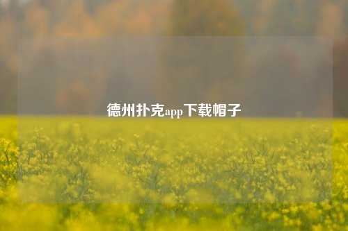 德州扑克app下载帽子