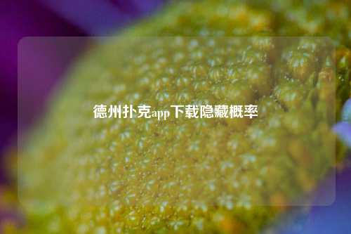 德州扑克app下载隐藏概率